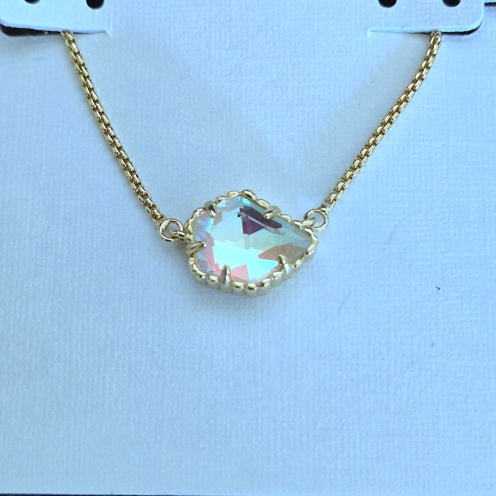 Kendra Scott "Tess" Dichroic Glass🪟 Pendant Necklace - NWT - Picture 7 of 16